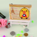 Popular plastic printed cheap promotional mini coin wallet